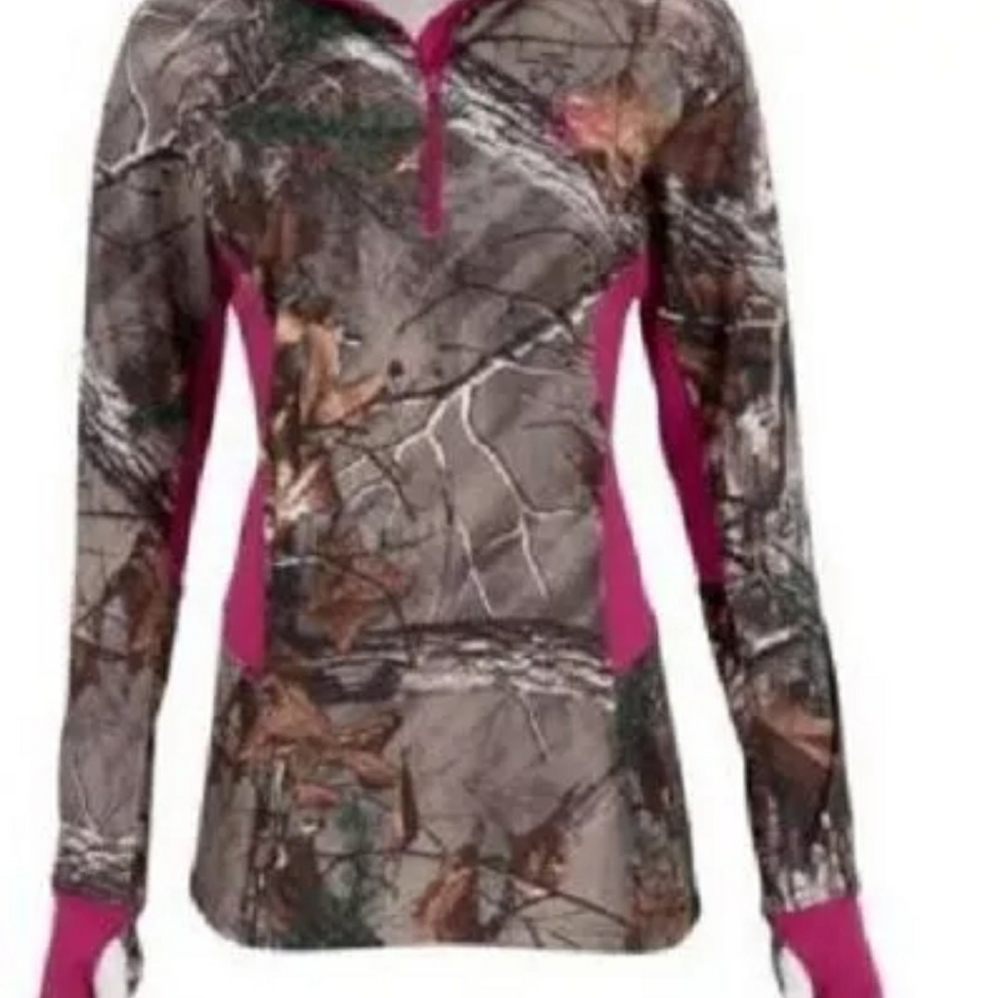 Realtree long sleeve 1/4 zip pullover